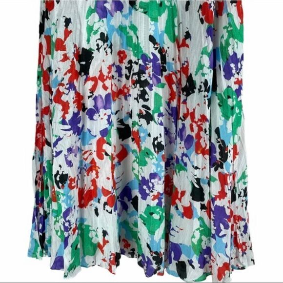 TANYA TAYLOR Floral Midi Skirt A-Line Multicolor Size 10 NWOT - Picture 3 of 8